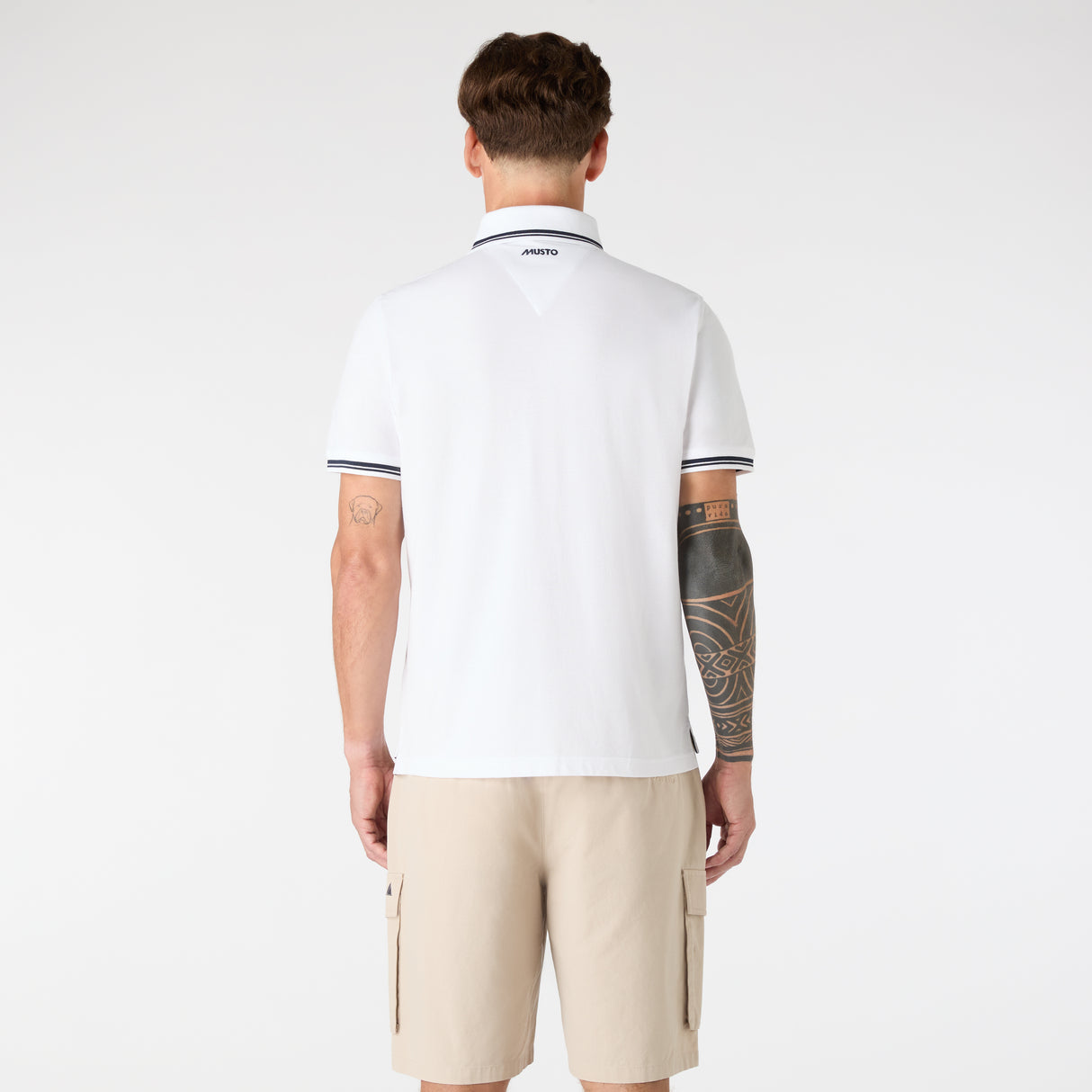 Musto Men's Original Tipped Pique Polo #colour_white