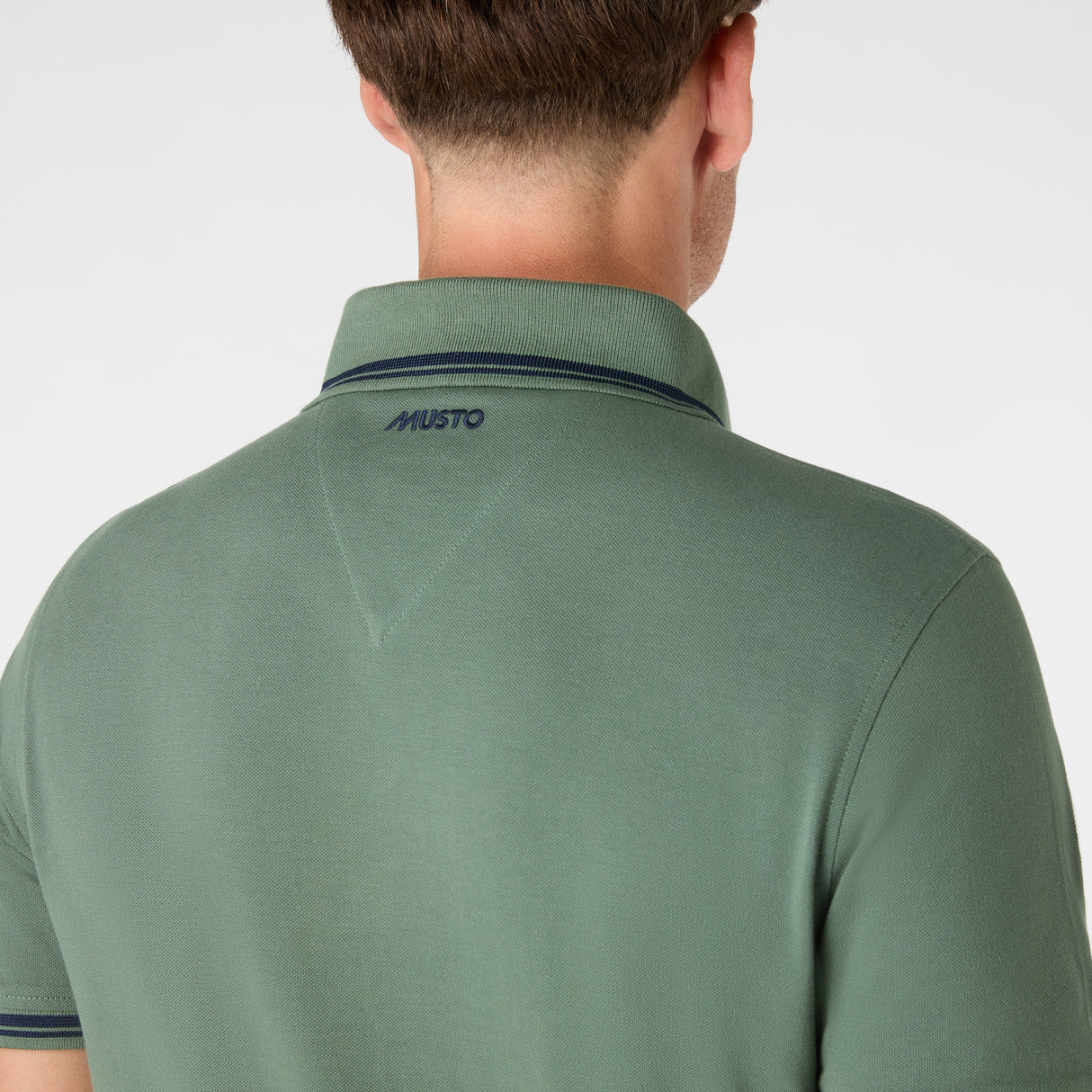 Musto Men's Original Tipped Pique Polo #colour_green