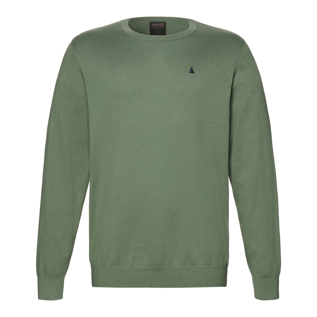 Musto Men's Original Lite Crew Knit #colour_green