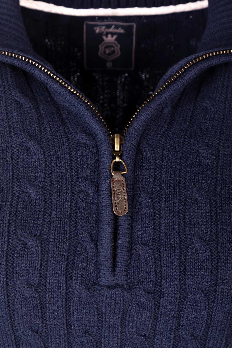 Rydale Ladies Quarter Zip Cable Knit Jumper - Emma