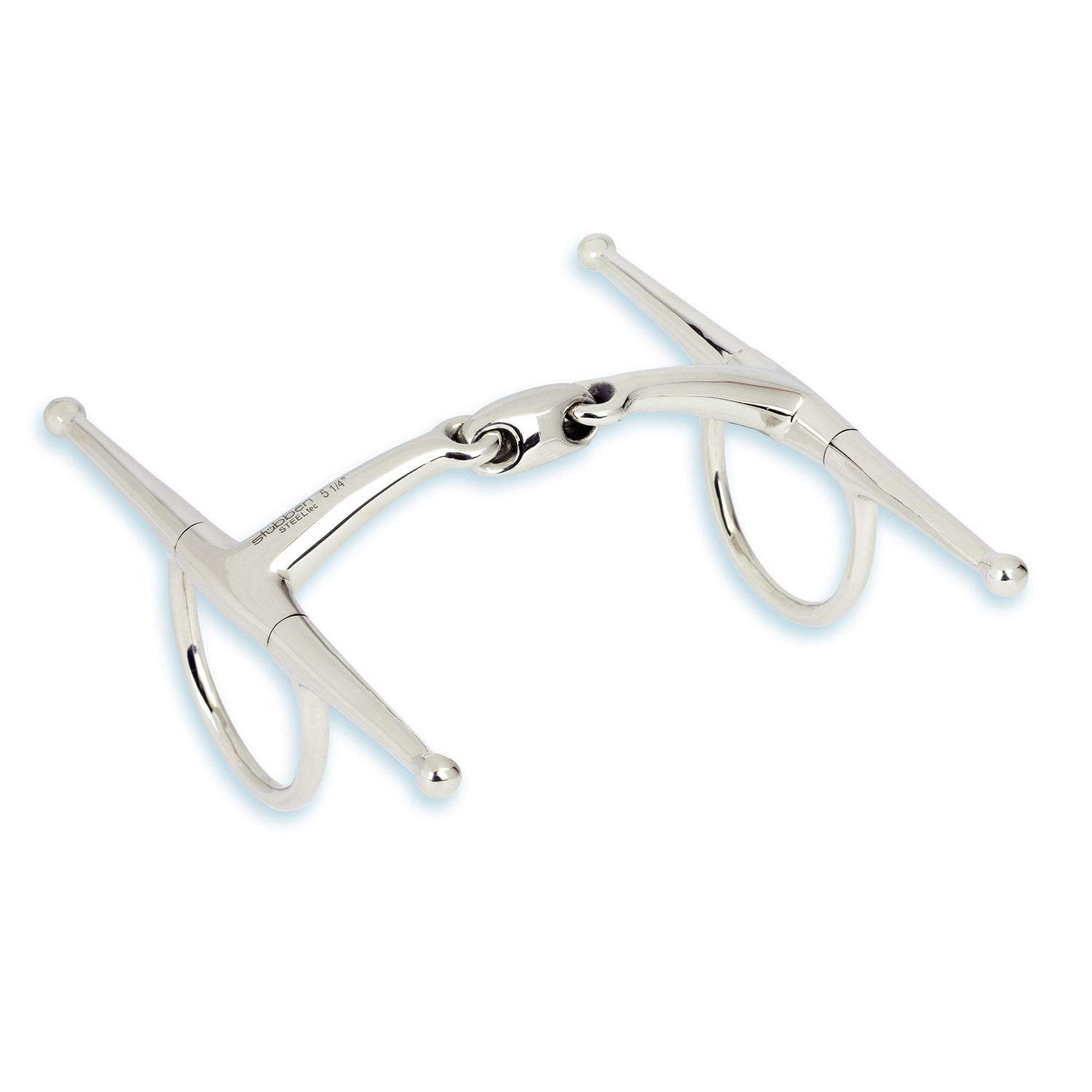Stubben 2271 Easy Control Double Broken Stainless Steel Full Cheek Snaffle