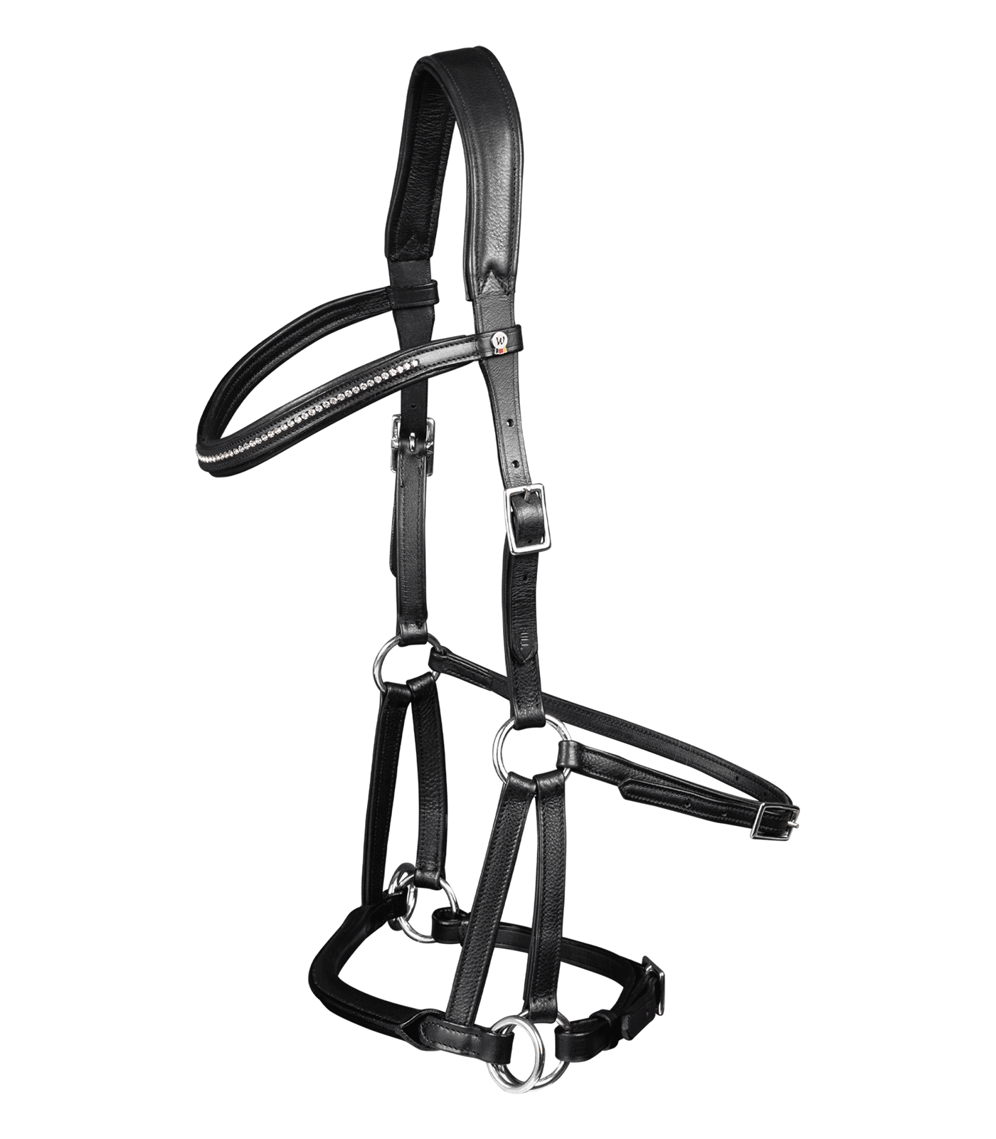 Waldhausen X-Line Bitless Bridle Supersoft Nuova #colour_black