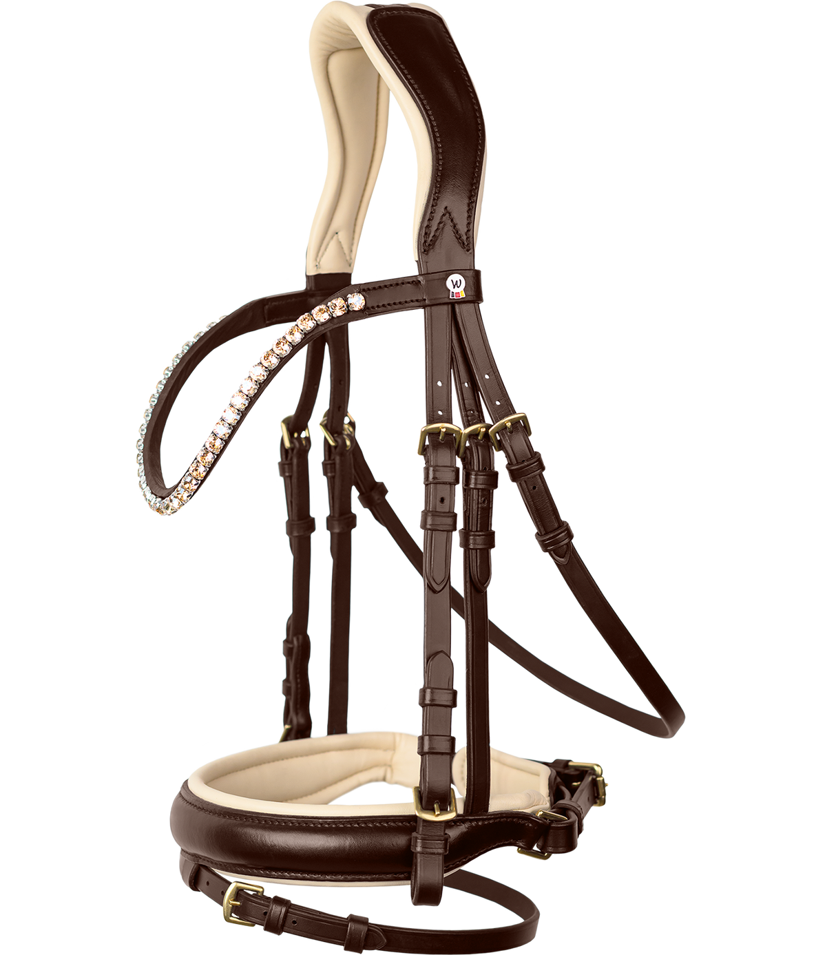 Waldhausen X-Line Ivory Bridle #colour_brown