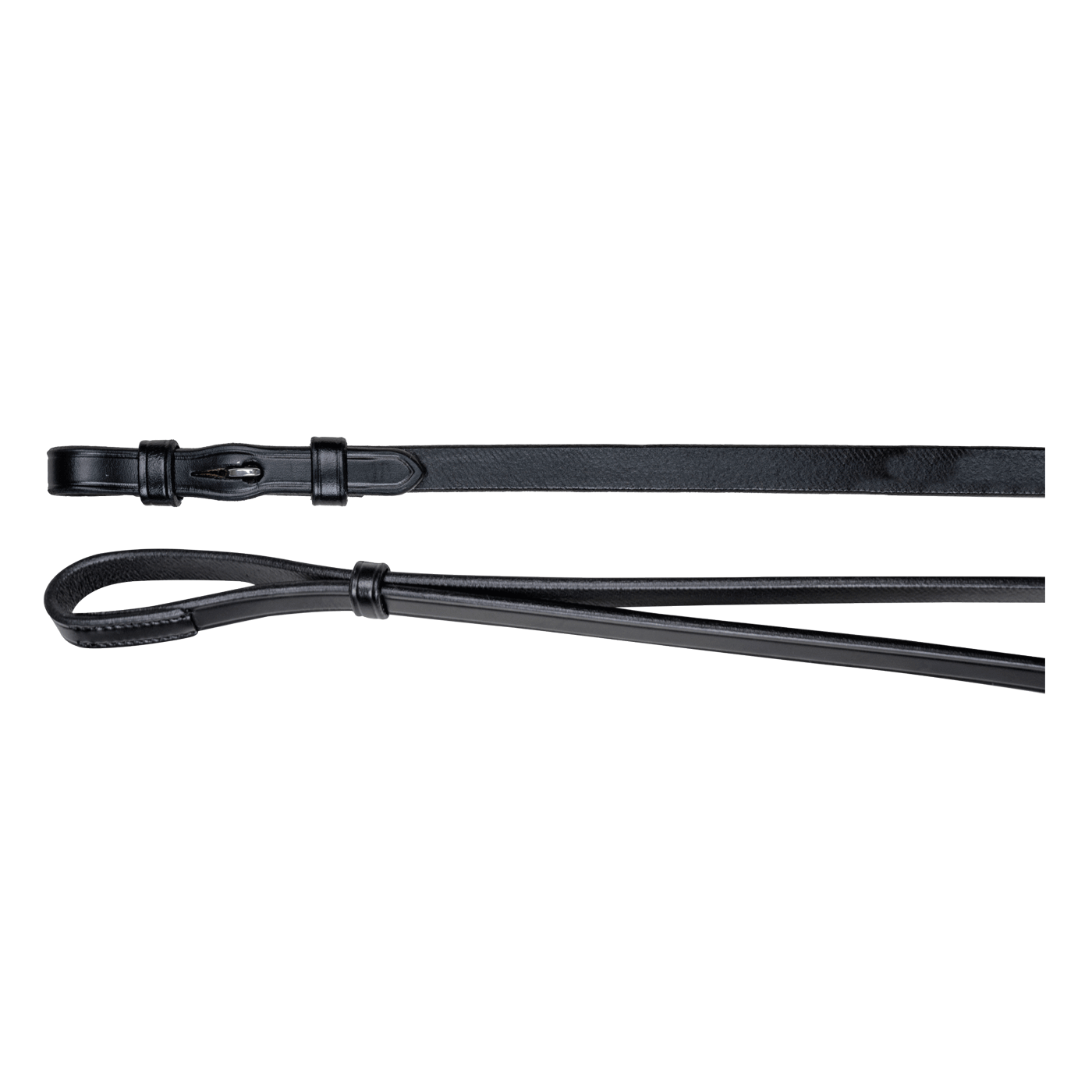 Waldhausen Leather Double Bridle Reins #colour_black