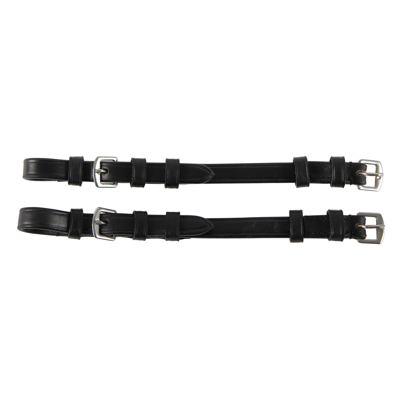 Waldhausen Pair of S-Line Cheek Pieces with Buckles #colour_black
