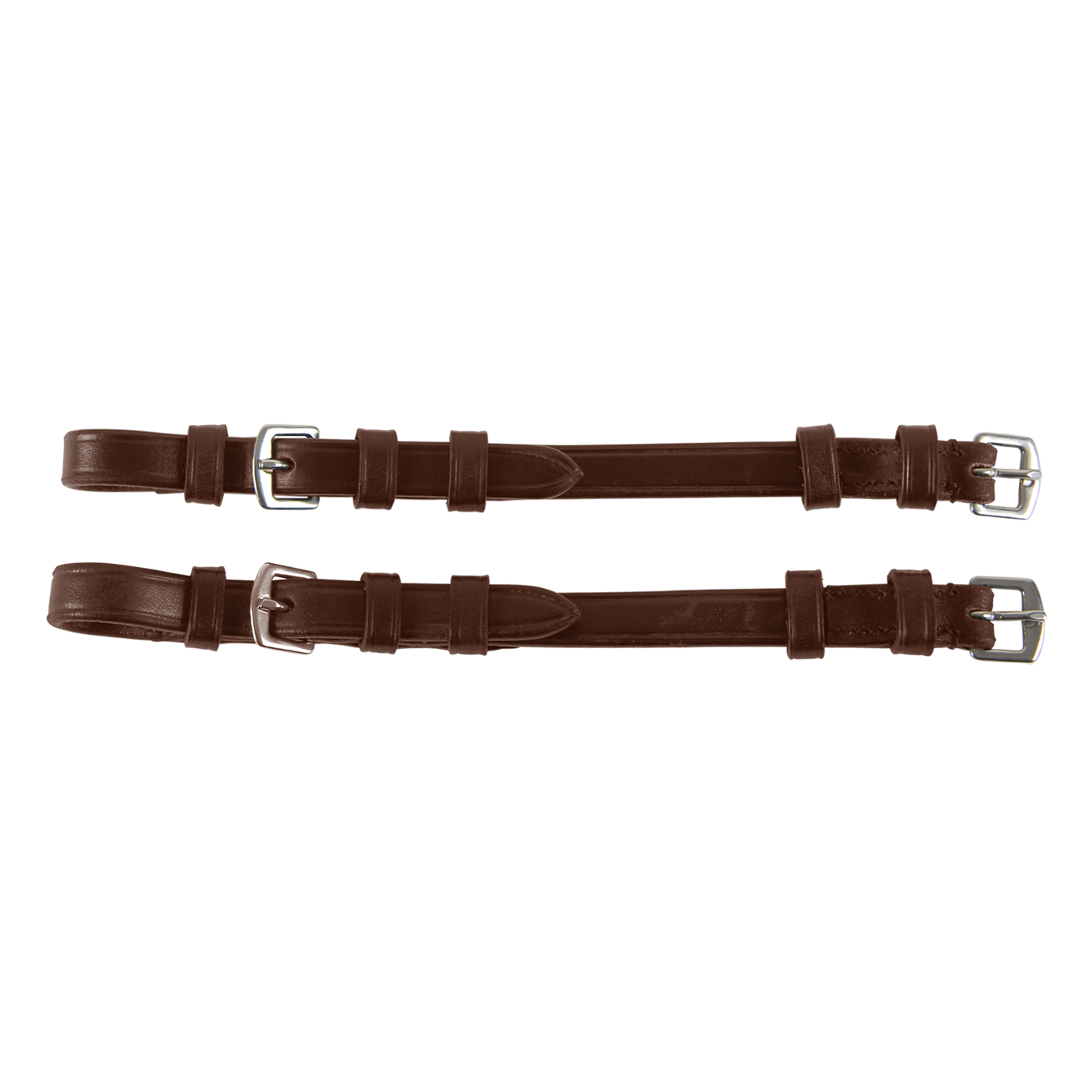 Waldhausen Pair of S-Line Cheek Pieces with Buckles #colour_brown