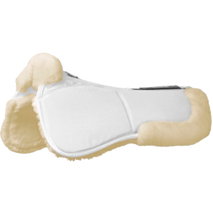 Stuebben Streamline Adjuster Lambswool Dressage Half Pad #colour_white