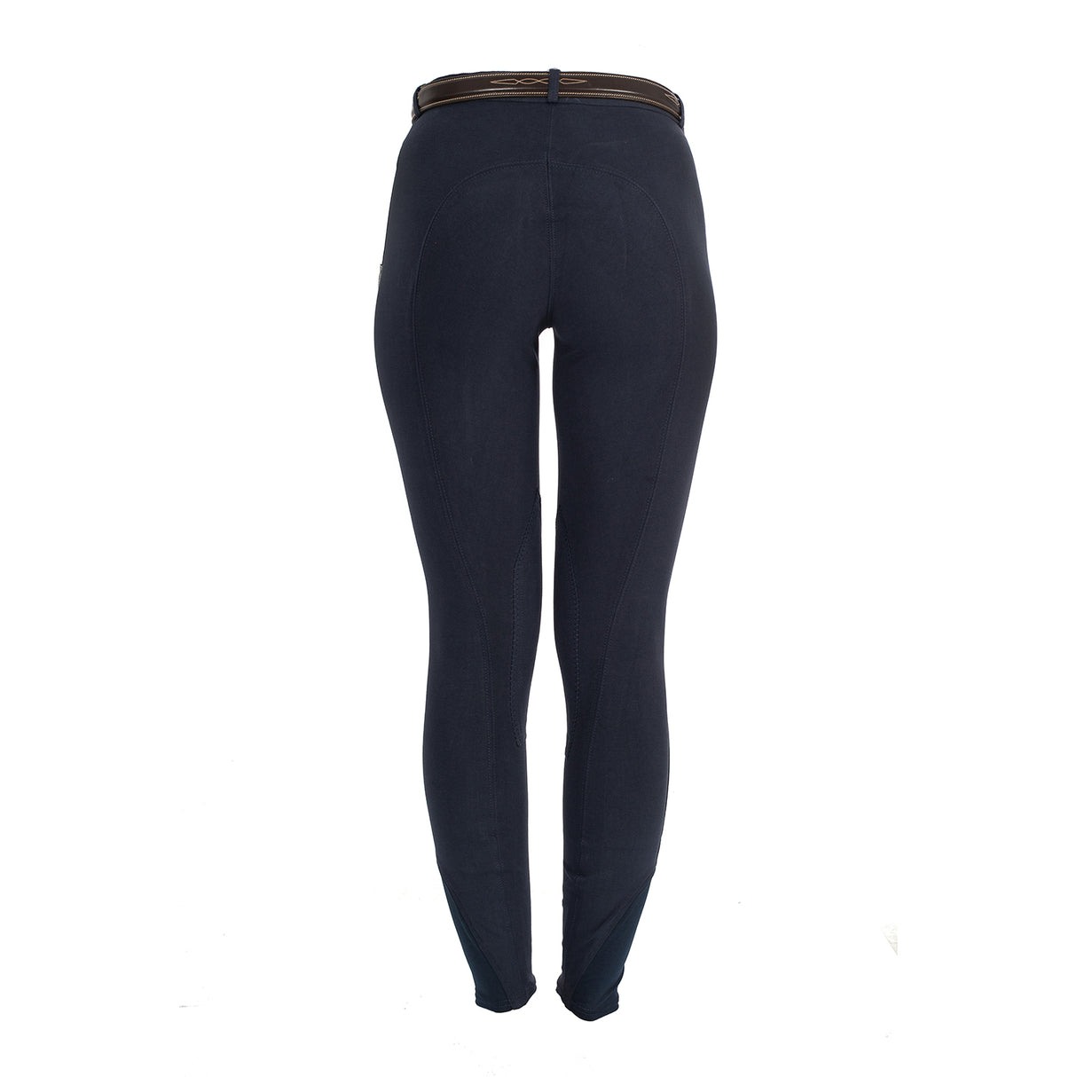 Equestro Selene Model Woman Breeches In Stretch Cotton #colour_blue