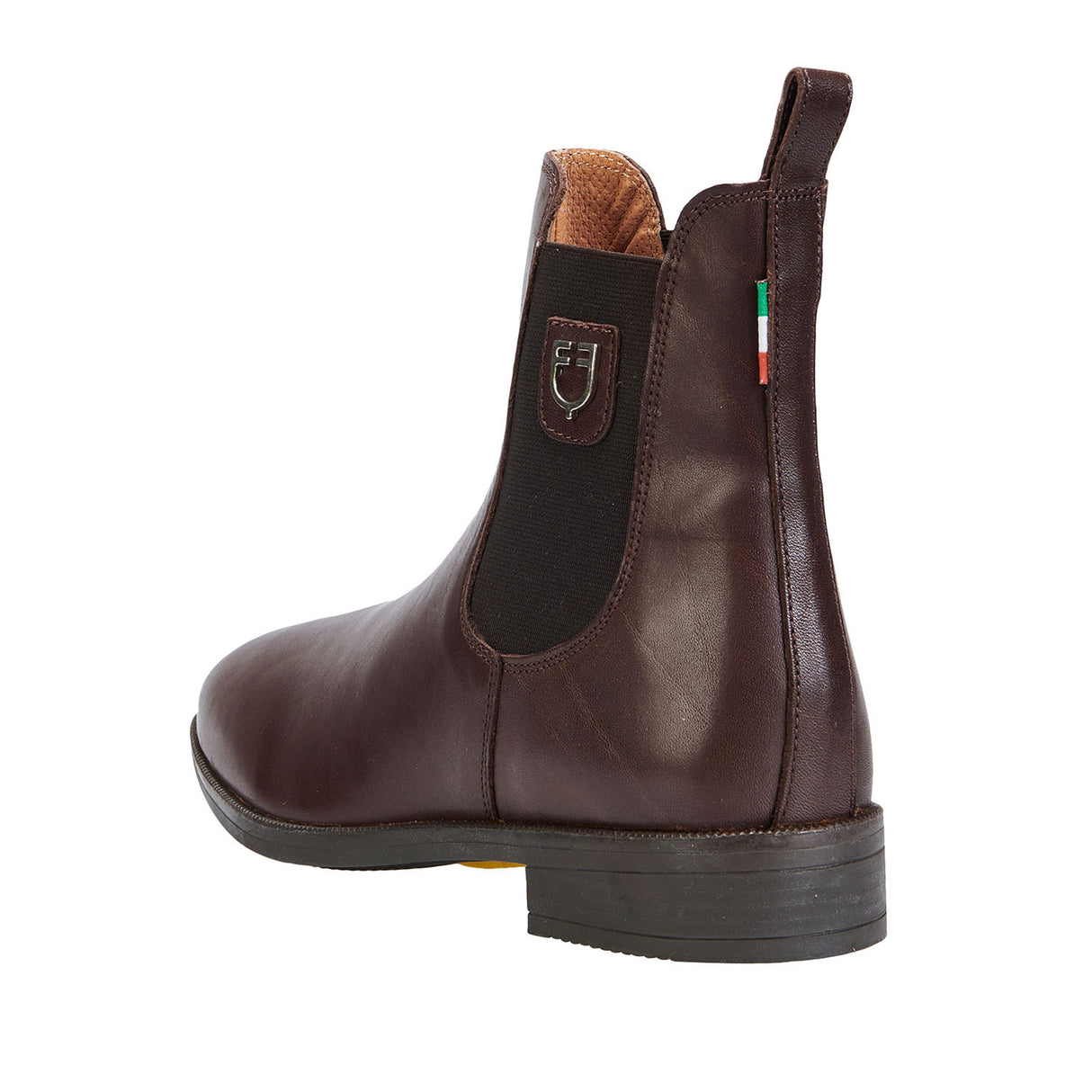 Equestro Unisex Ankle Boots With Side Elastics #colour_brown