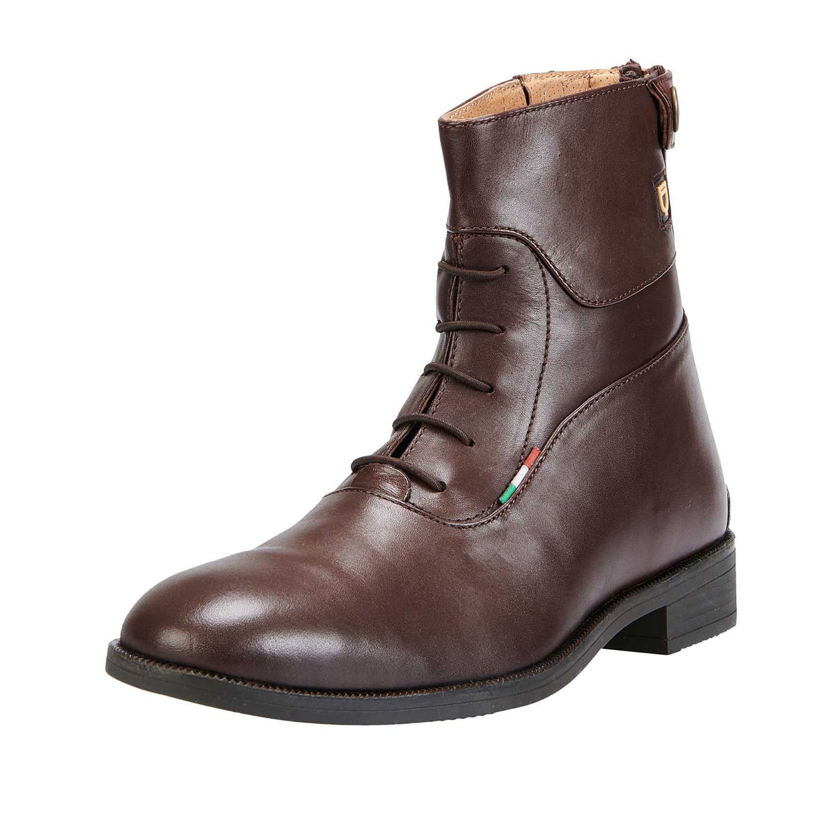 Equestro Unisex Ankle Boots With Laces #colour_brown