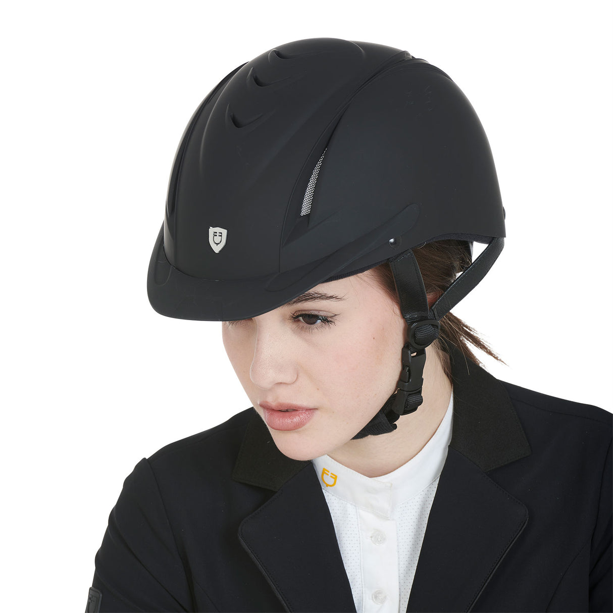 Equestro Ultra Light Helmet With Front Logo