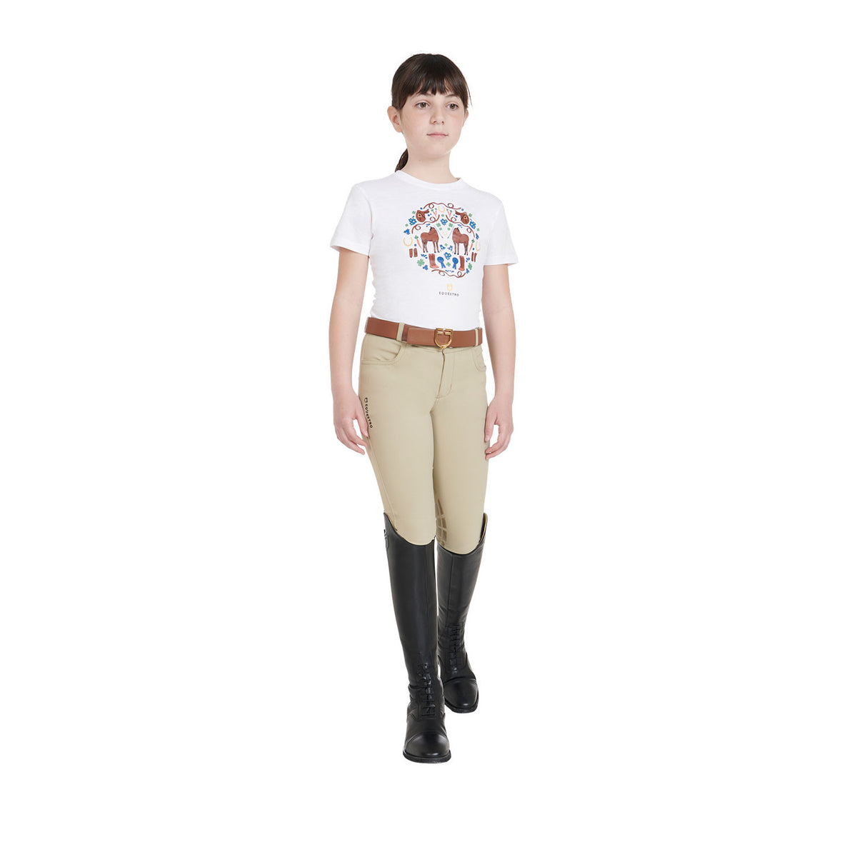 Kids' unisex breeches in technical fabric