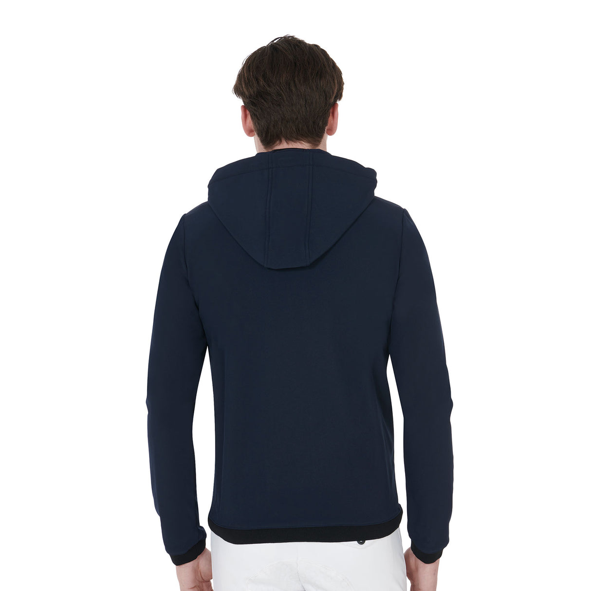 Equestro Men's Slim Fit Softshell Jacket With Internal Fleece #colour_blue