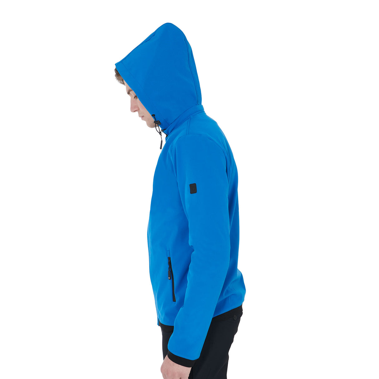 Equestro Men's Slim Fit Softshell Jacket With Internal Fleece #colour_royal-blue