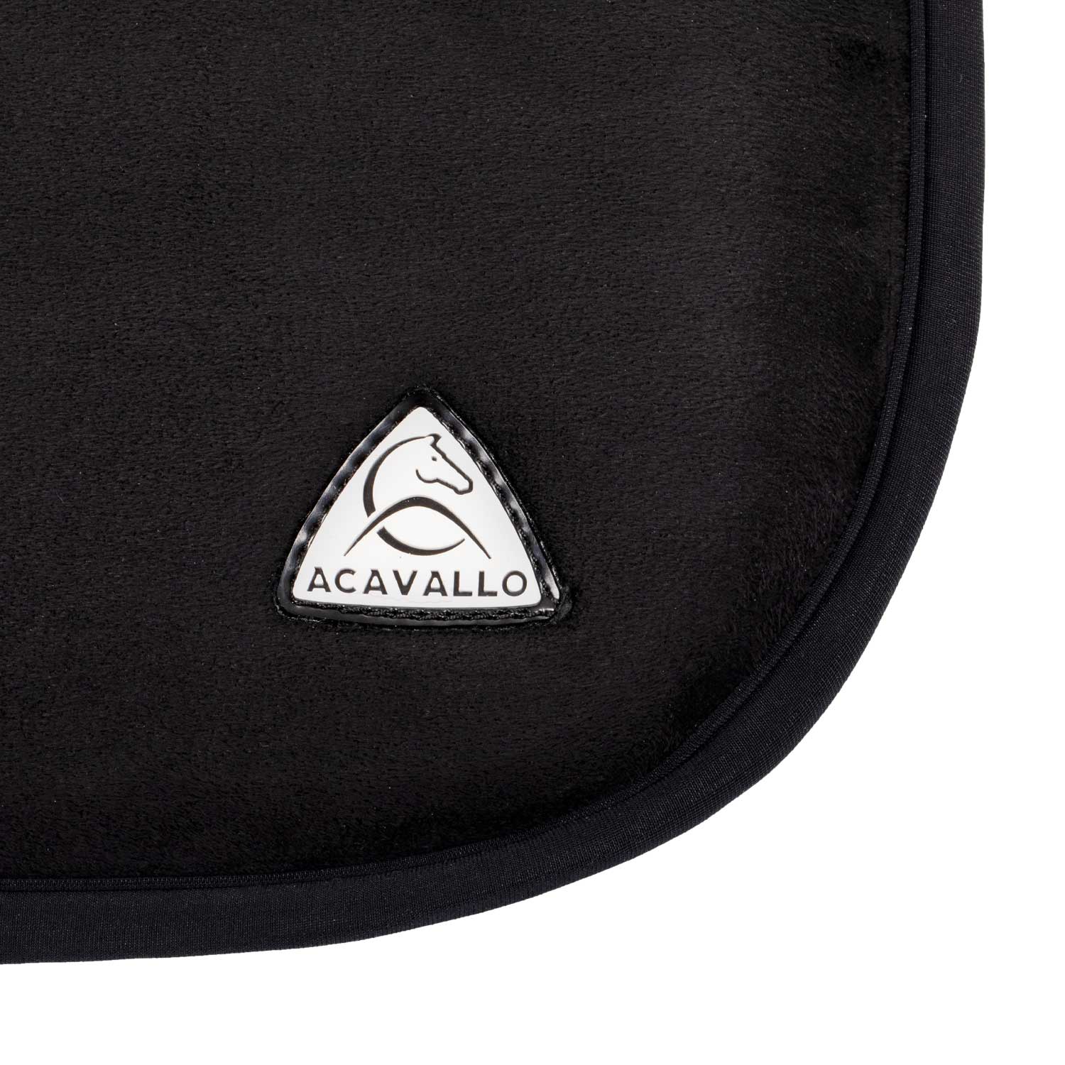 Acavallo Chair Seat Saver Classic Gel Suede #colour_black