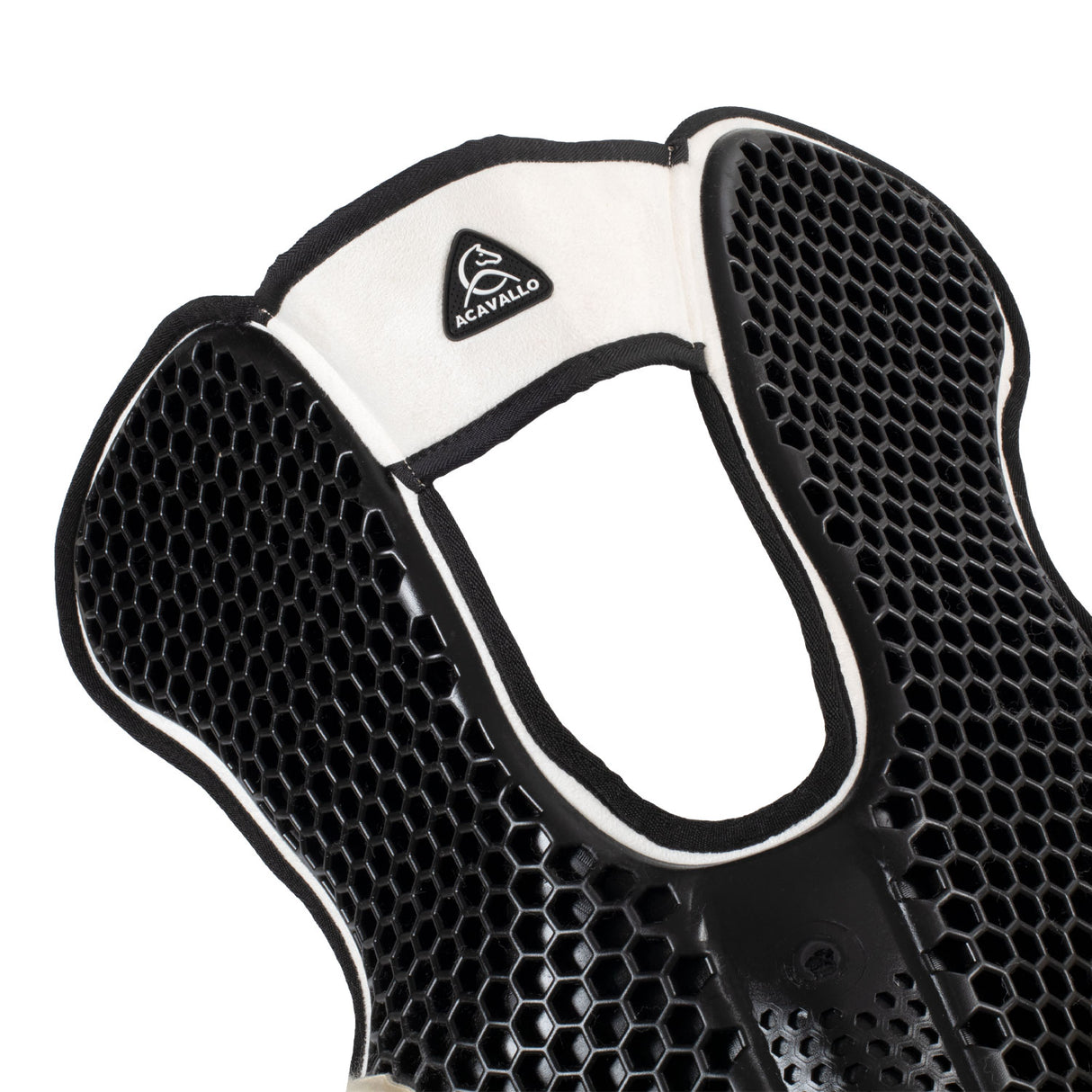 Acavallo Pad SP WFS Suede Rear Sheepskin Hexagonal Gel Flat #colour_white-natural