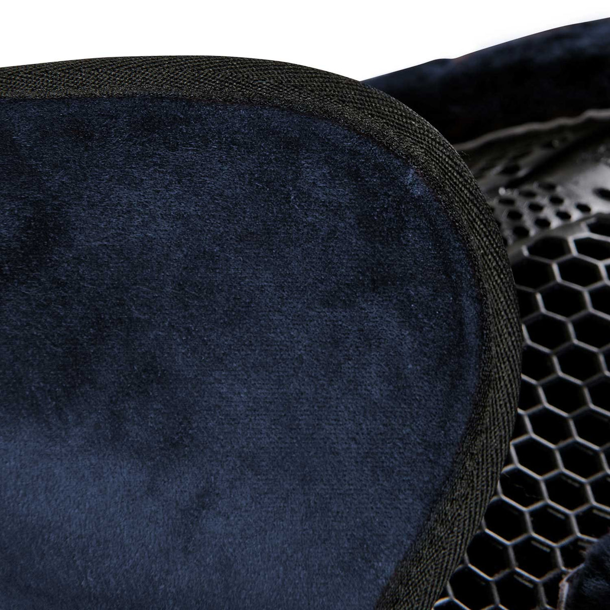 Acavallo Pad SP WFS Suede Rear Sheepskin Hexagonal Gel Flat #colour_blue-blue