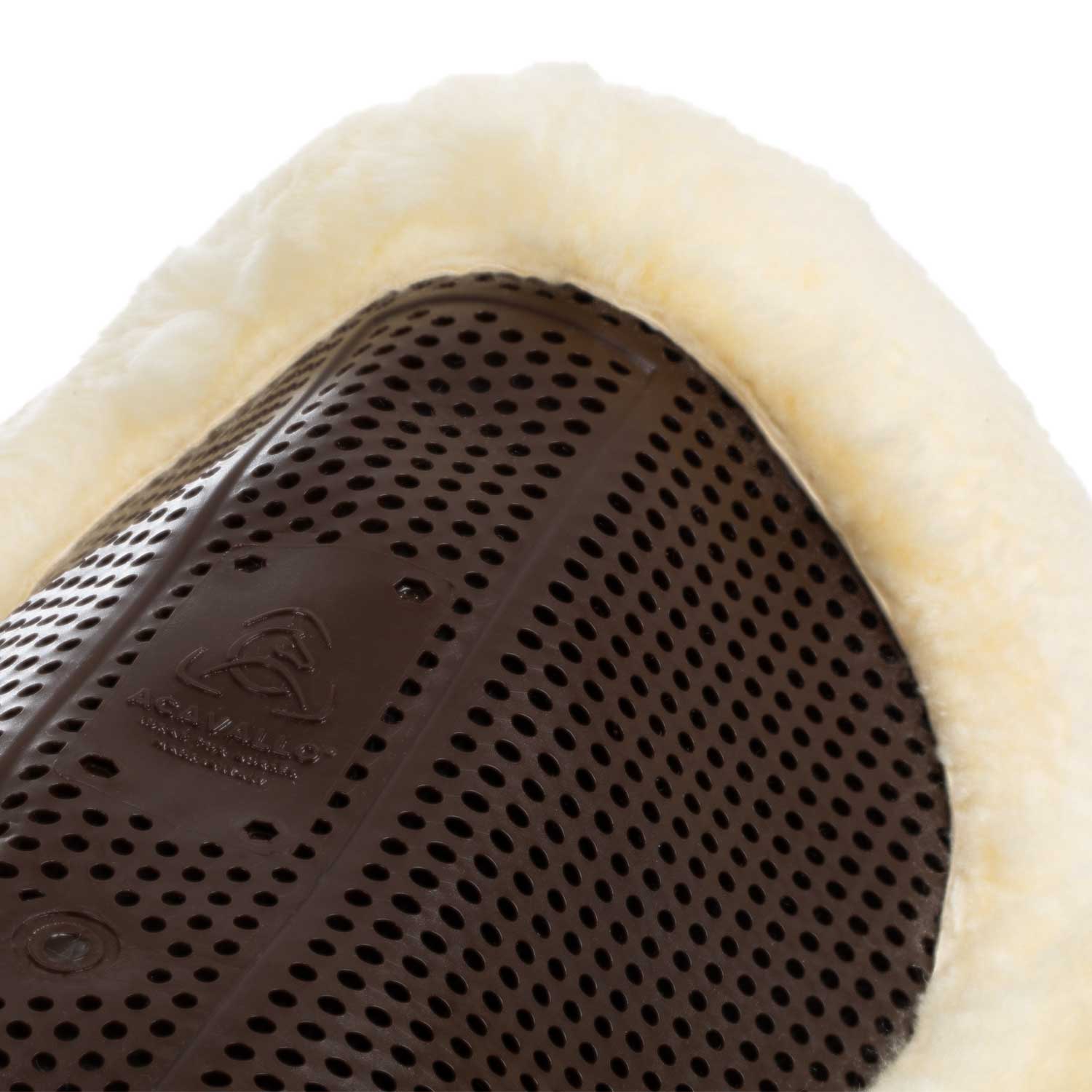 Acavallo Gel Ns-S Classic-S 1/2 Cut-Out Flat #colour_brown-natural