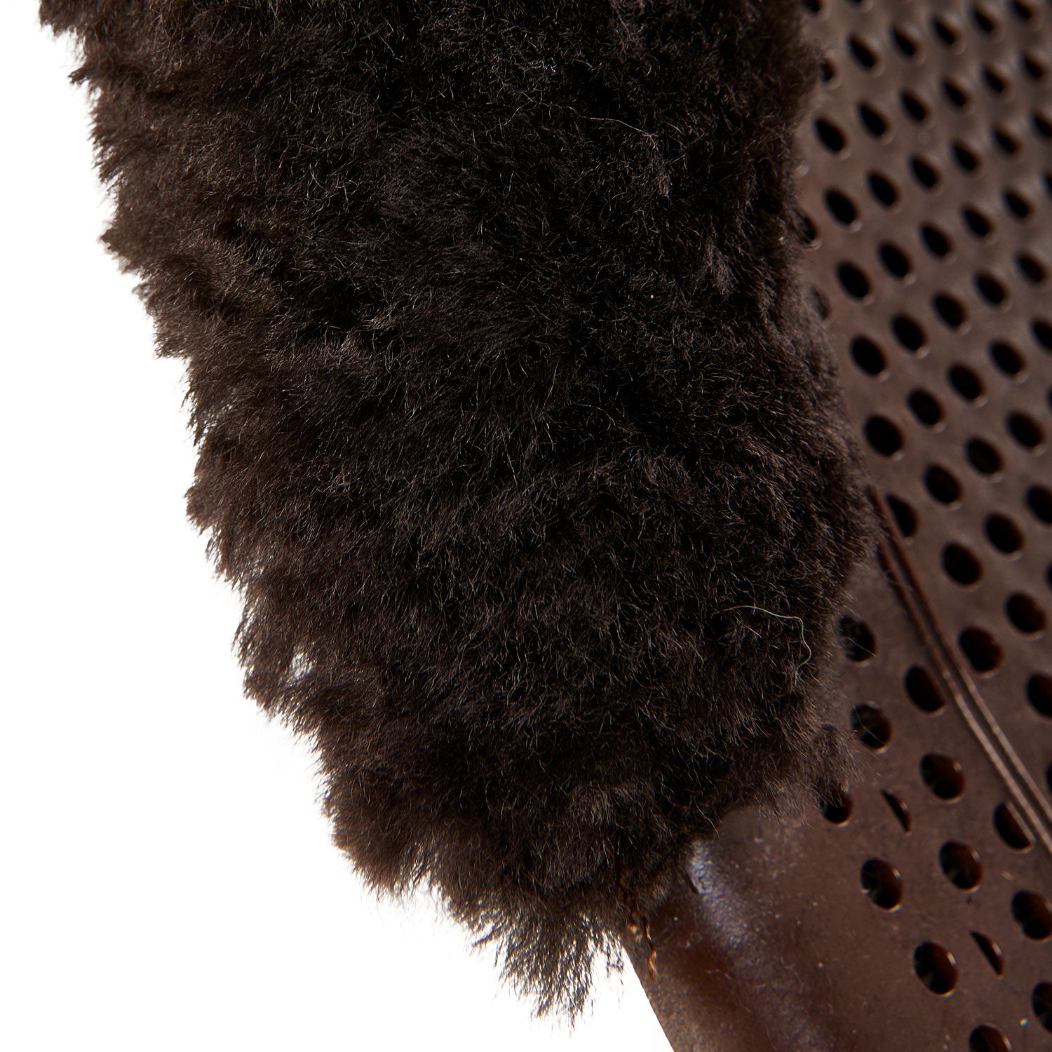 Acavallo Gel Ns-S Classic-S 1/2 Cut-Out Flat #colour_brown-brown