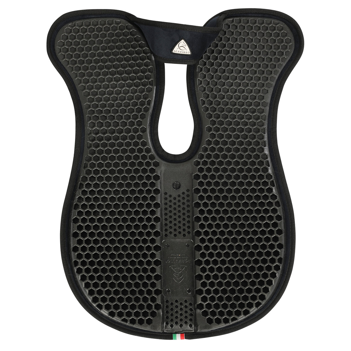 Acavallo Pad WFS Suede Hexagonal Gel Rear Riser #colour_blue