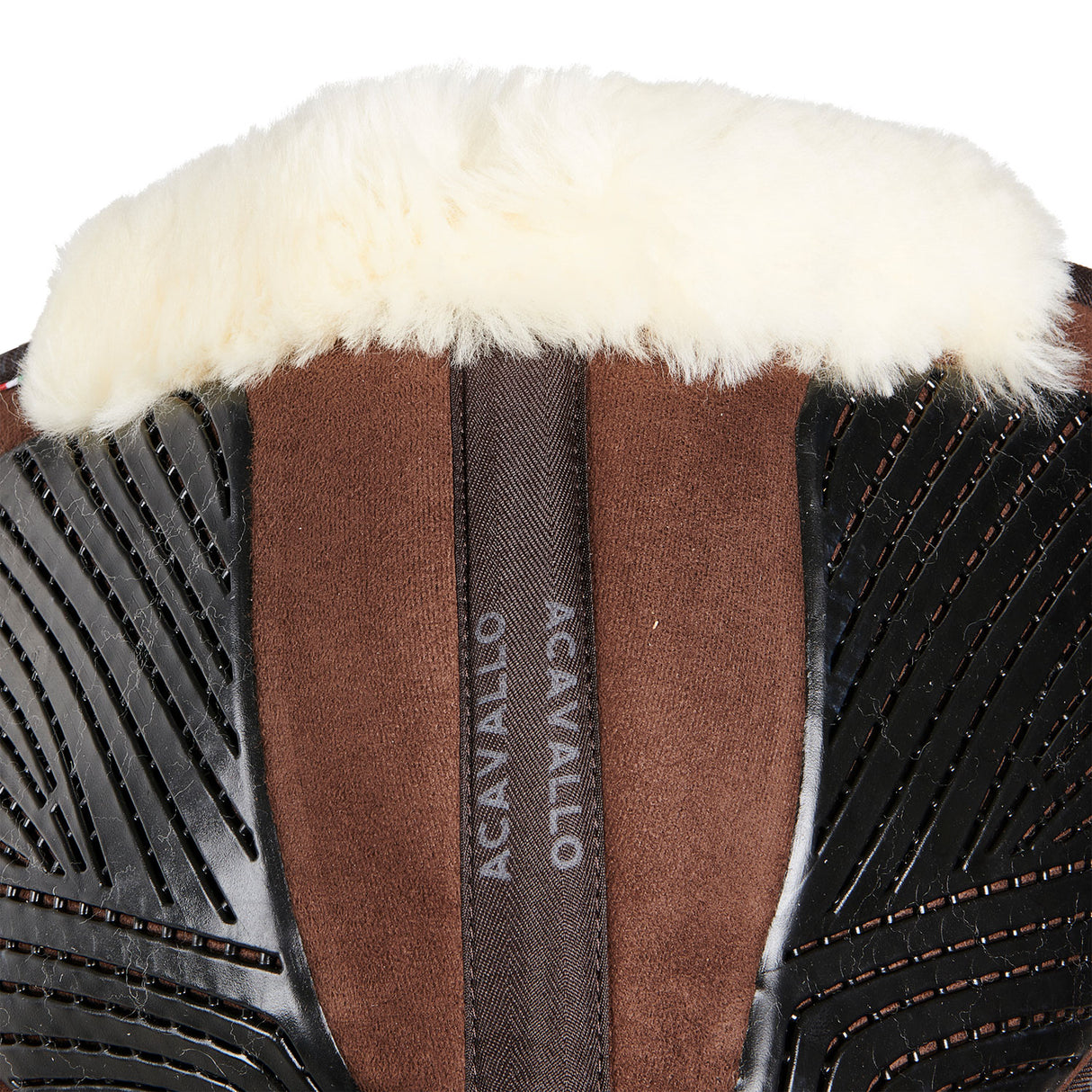 Acavallo Pad Mf-S Jccs-S Cw-Cs Suede Cut-Out Sheepskin Gel Grip Flat
#colour_brown-natural