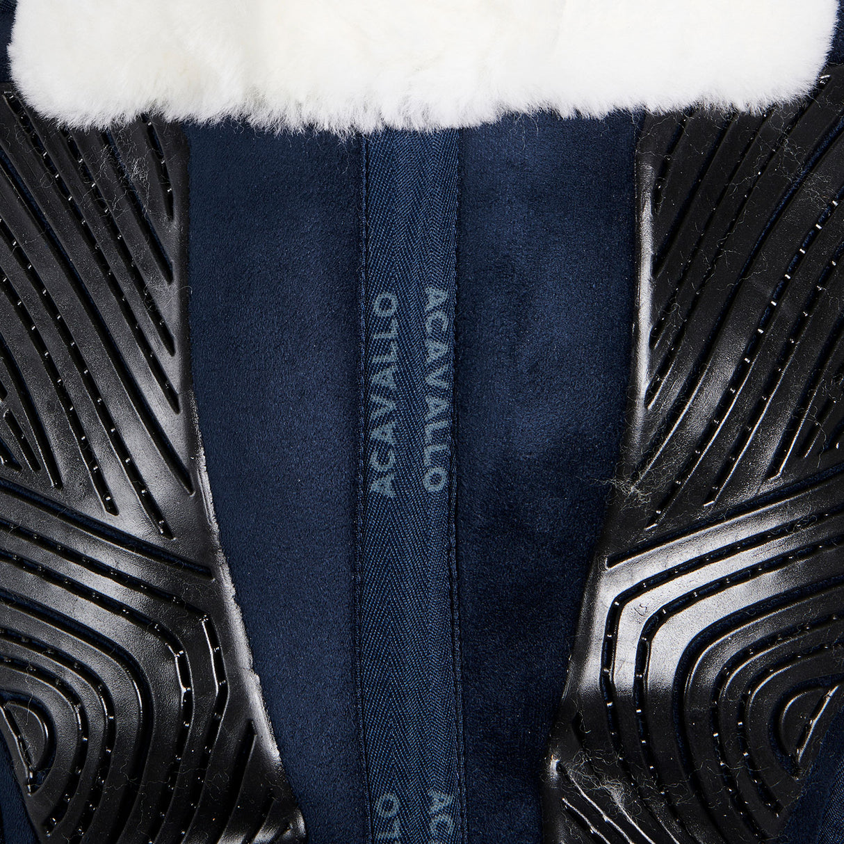 Acavallo Pad Mf-S Jccs-S Cw-Cs Suede Cut-Out Sheepskin Gel Grip Flat
#colour_blue-white