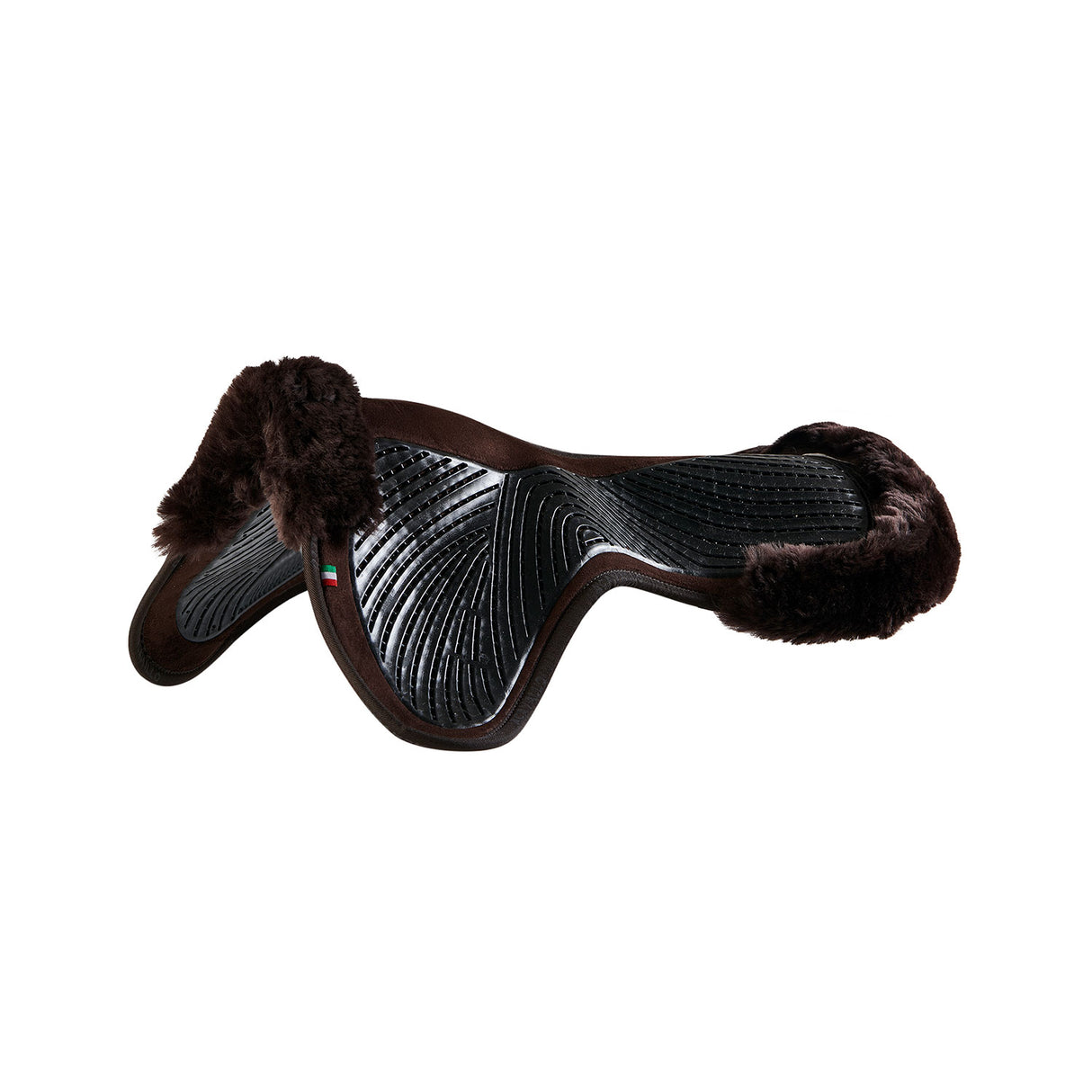 Acavallo Pad SP JCCS CW-CS Suede Cut-Out Sheepskin Twin Sided Gel Flat #colour_brown-brown