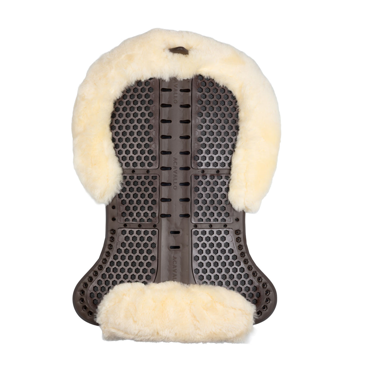 Acavallo® Piuma Aero Balance gel pad in EVA and cut-out sheepskin. Practical, lightweight, and functional.
