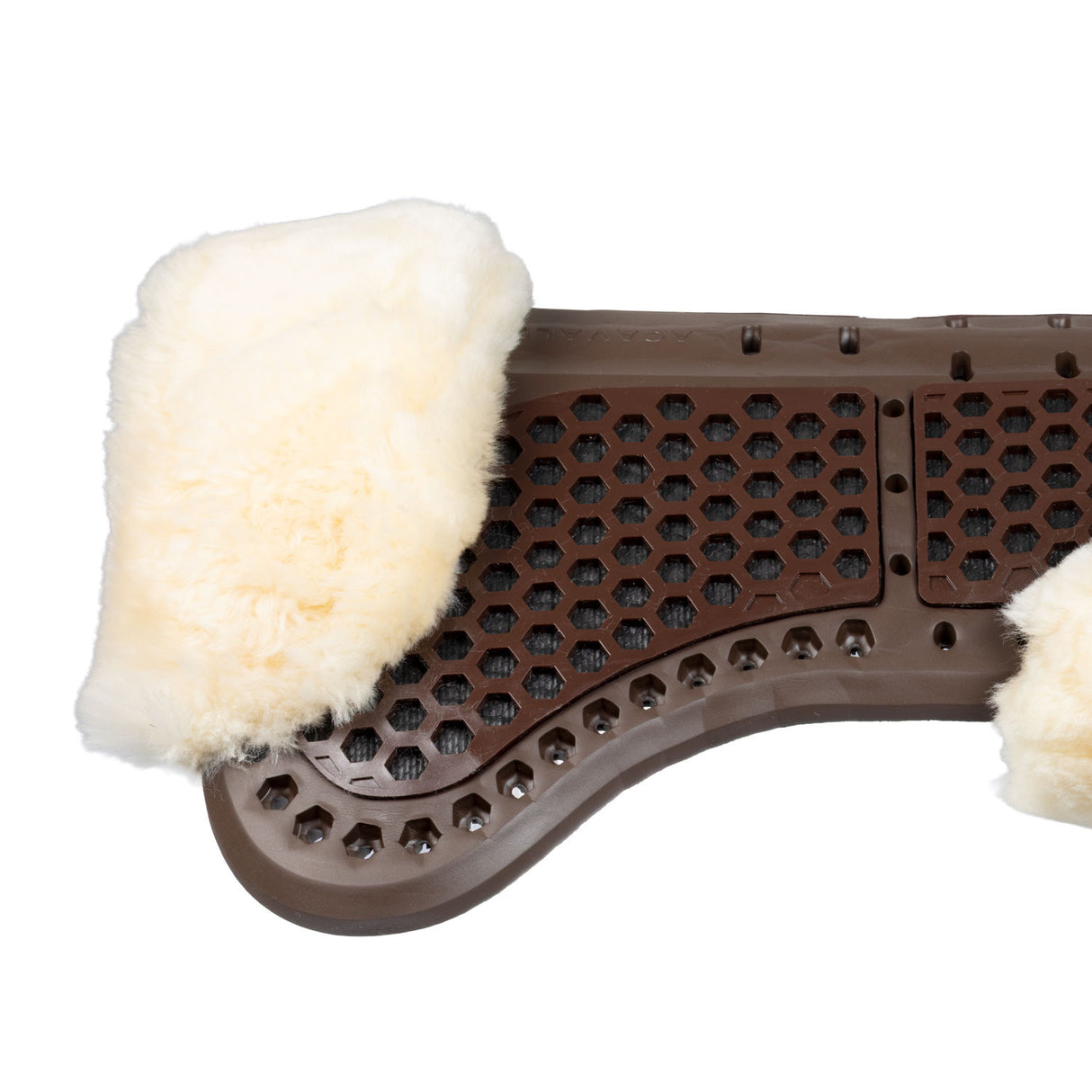 Acavallo® Piuma Aero Balance gel pad in EVA and cut-out sheepskin. Practical, lightweight, and functional.