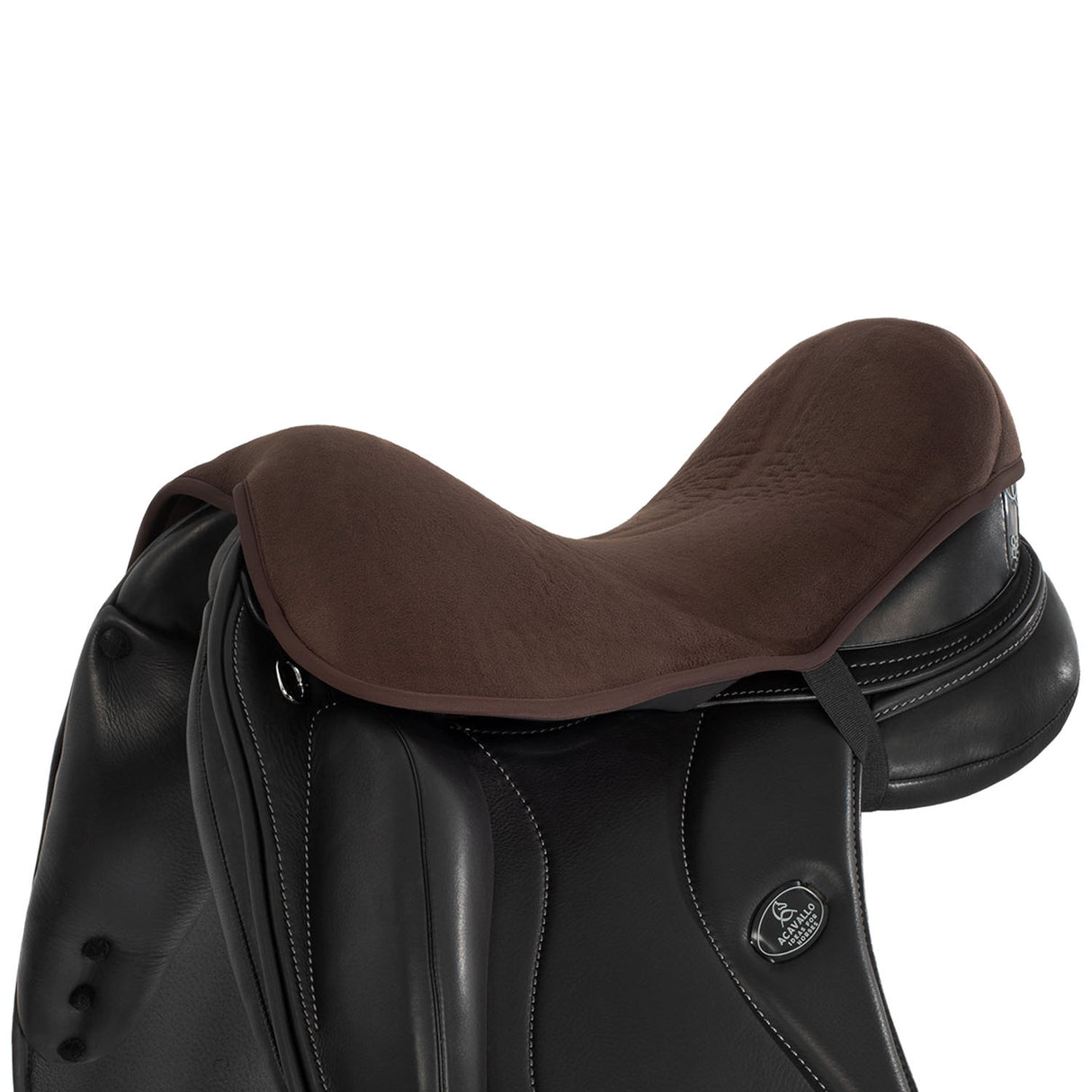 Acavallo Standard Seat Saver Dressage Classic Gel-In Dri-Lex 20mm #colour_brown