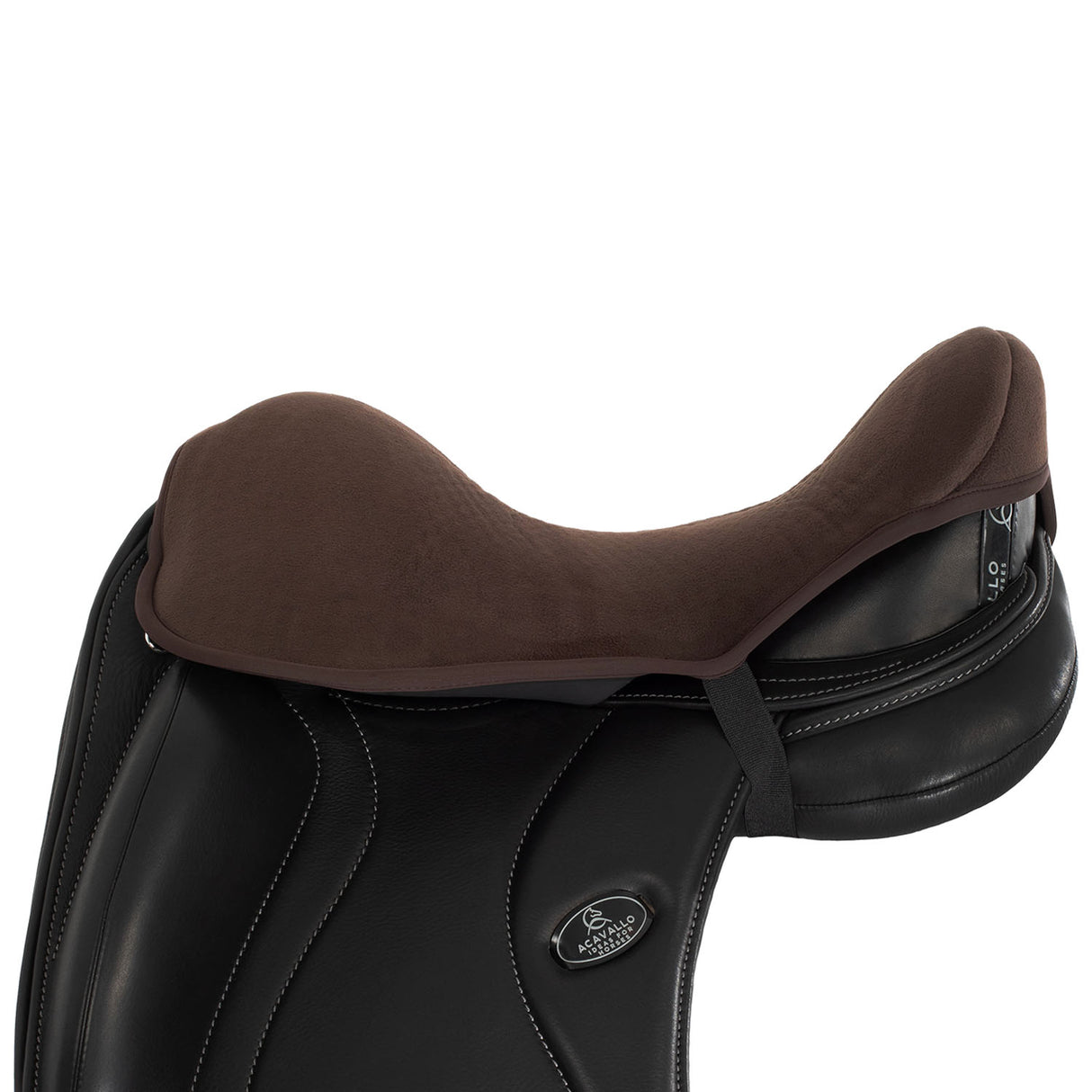 Acavallo Standard Seat Saver Dressage Classic Gel-In Dri-Lex 20mm #colour_brown