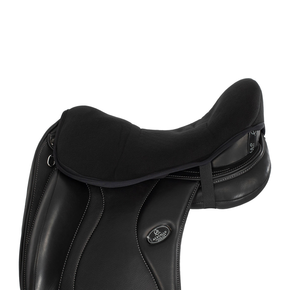 Acavallo Ortho-Coccyx Seat Saver Dressage Classic Gel-In Dri-Lex 20mm #colour_black