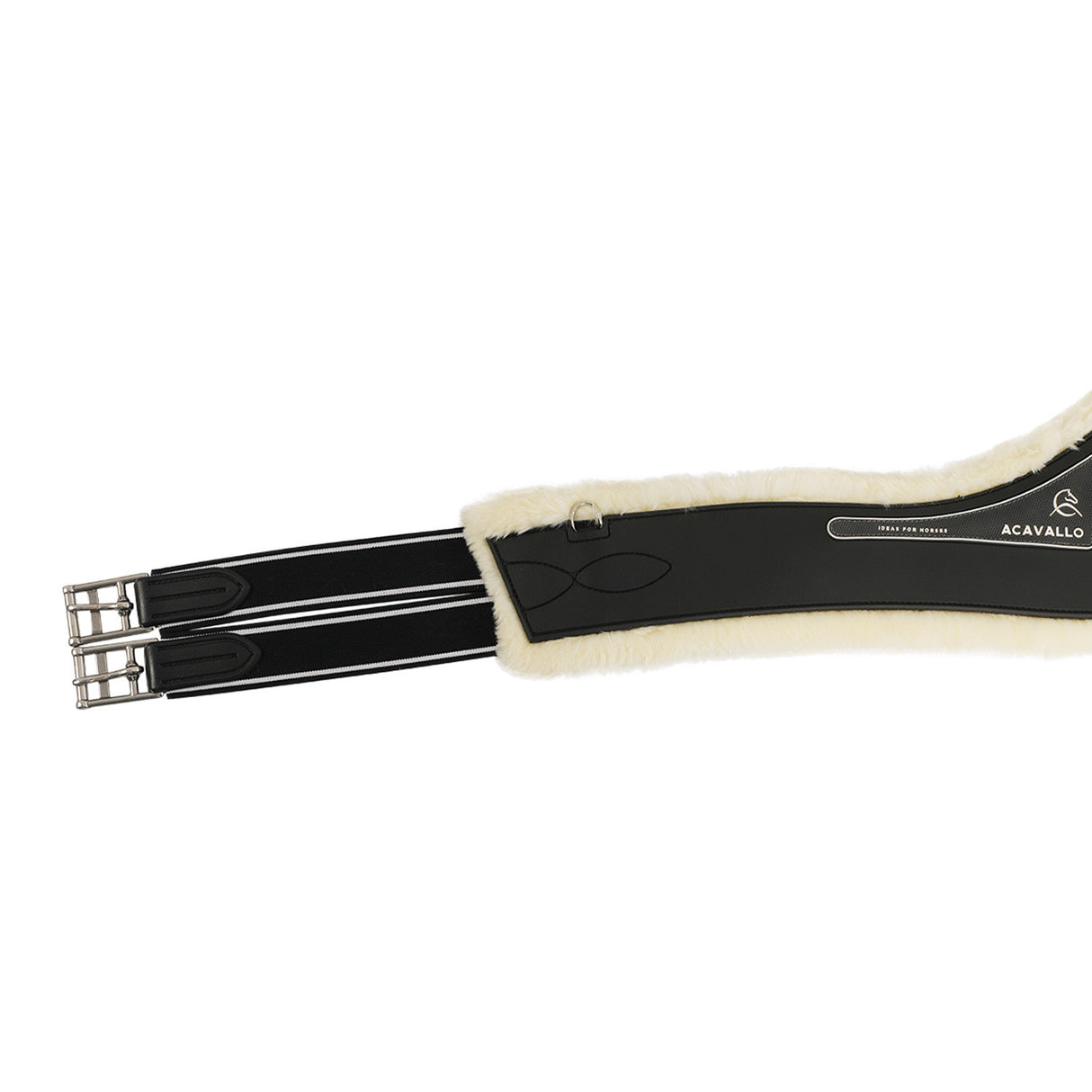 Jumping girth Classic gel PVC detachable faux sheepskin