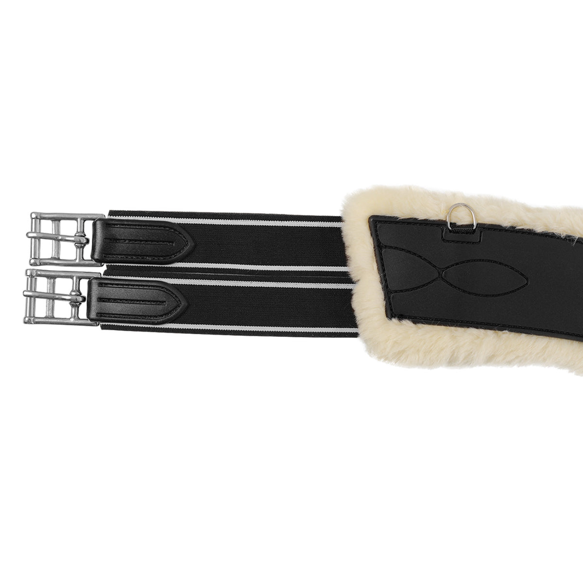 Jumping stud guard girth Classic gel PVC detachable faux sheepskin