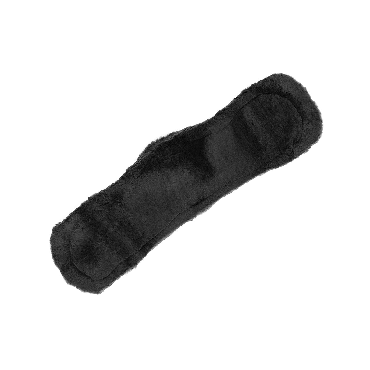 Acavallo Shaped Girth Sleeve Classic Gel Sheepskin #colour_black