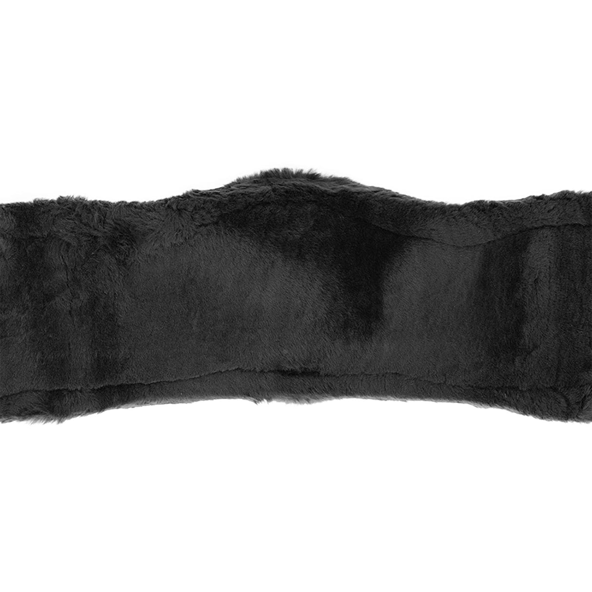Acavallo Shaped Girth Sleeve Classic Gel Sheepskin #colour_black