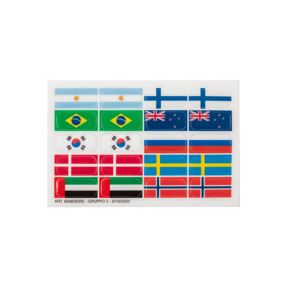 Flag stickers set for Opera stirrups