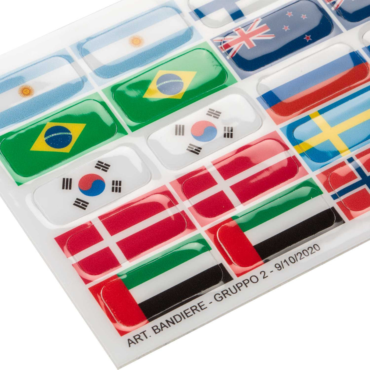 Flag stickers set for Opera stirrups