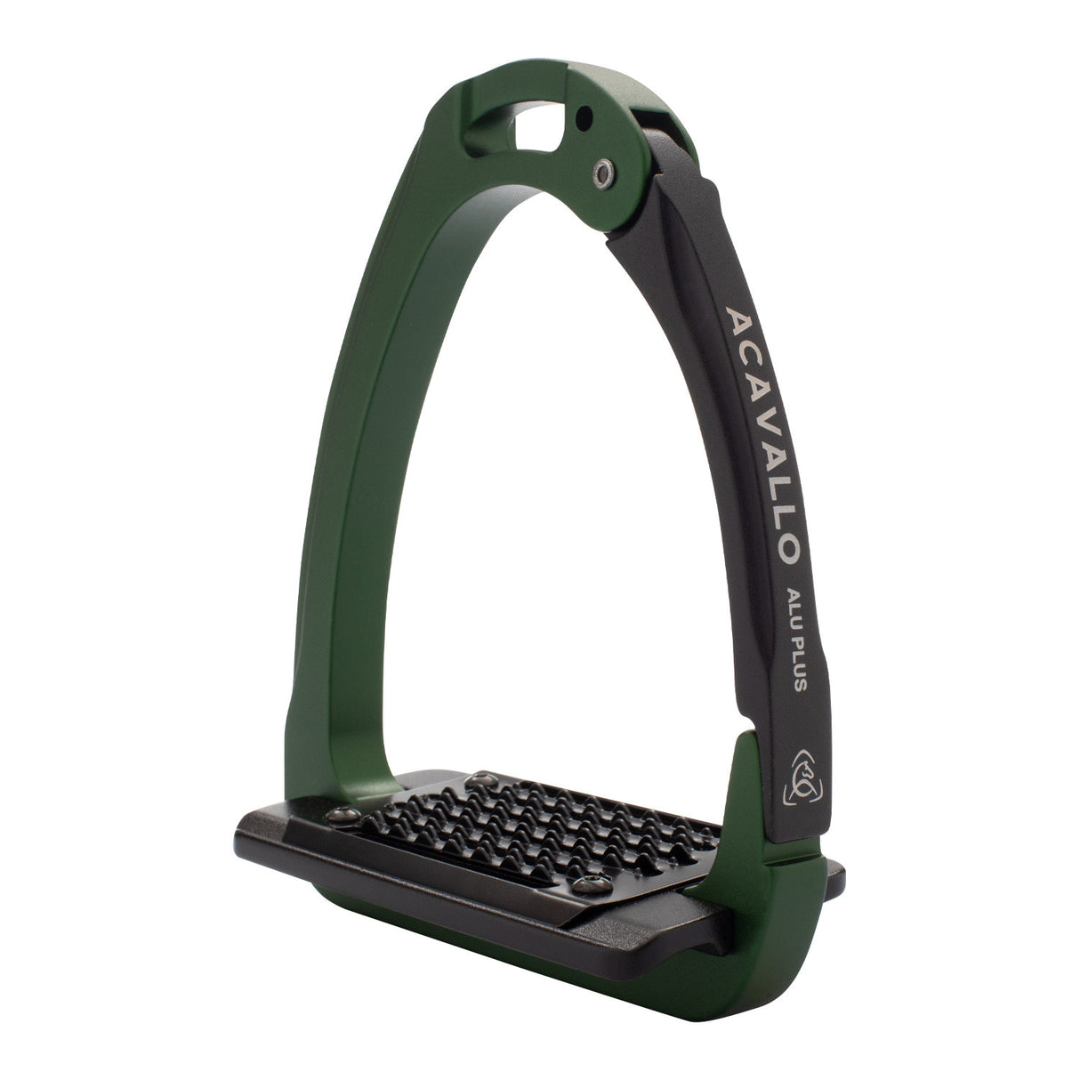 Aluminium stirrup with laterally opening