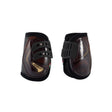 Acavallo Opera Fetlock Boots Elastic And Button Fastening #colour_brown