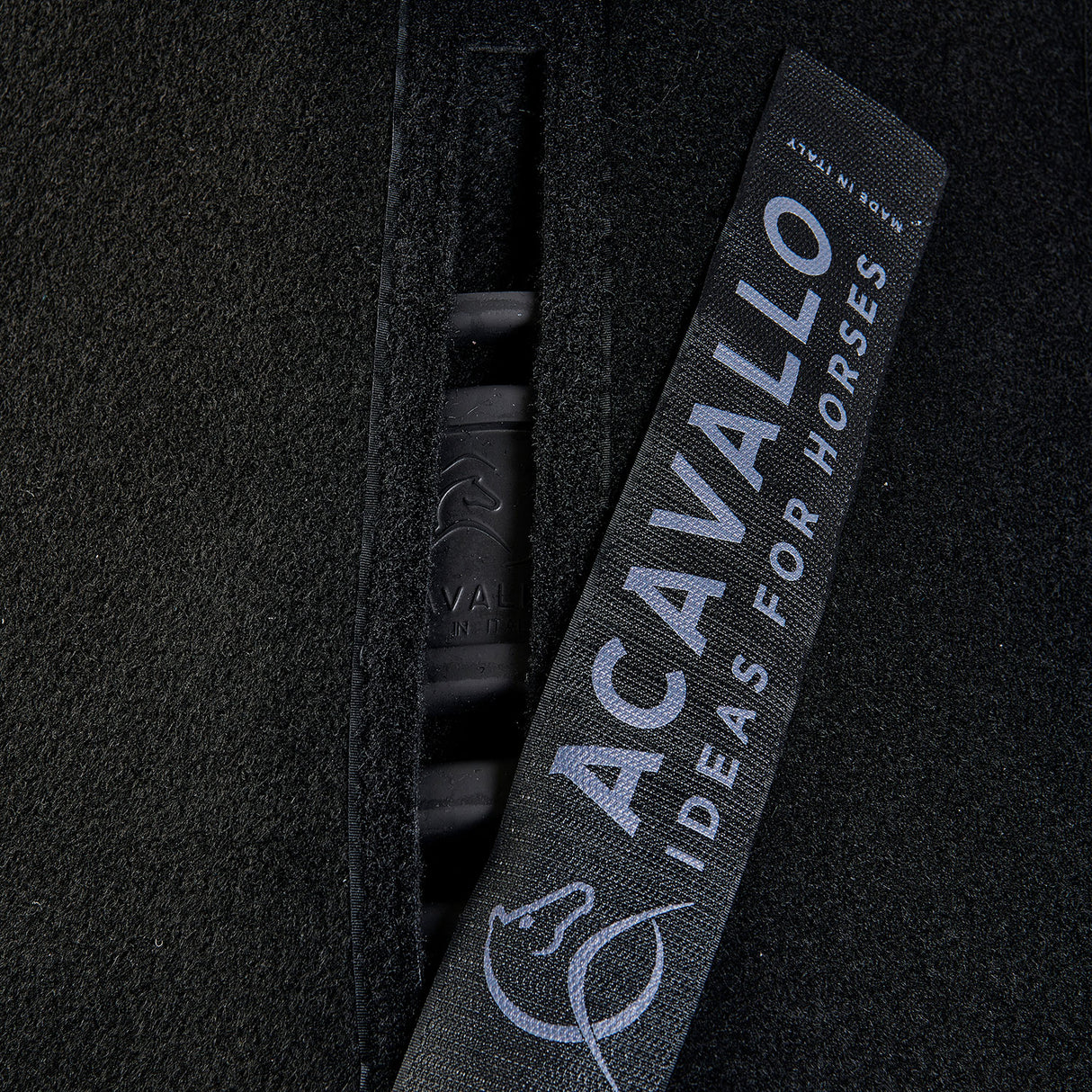 Acavallo Piuma Pad WFS Pocket Double Felt Flat #colour_black