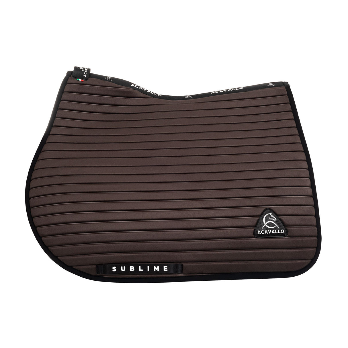 Sublime striped jumping saddle pad in technical fabric