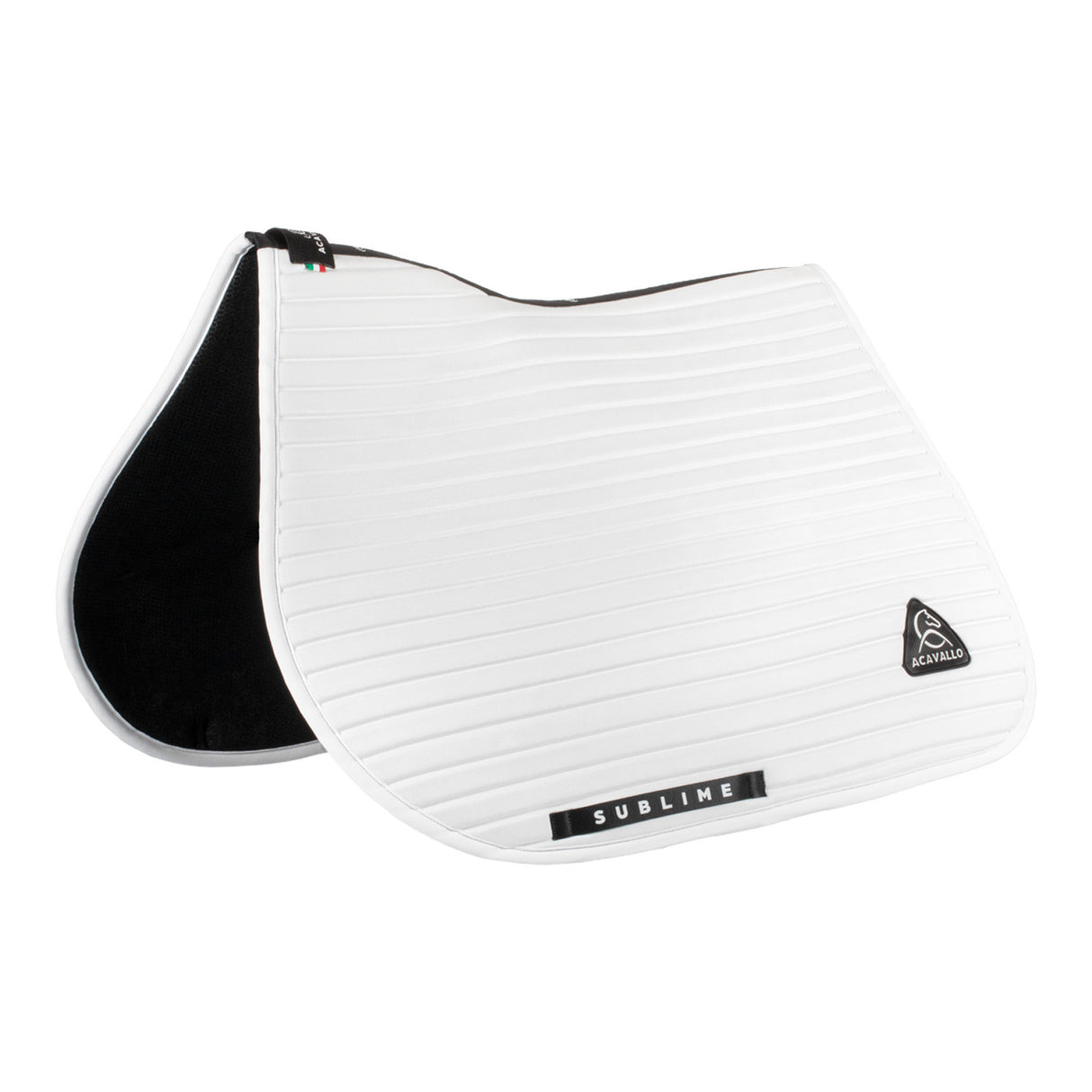 Sublime striped jumping saddle pad in technical fabric