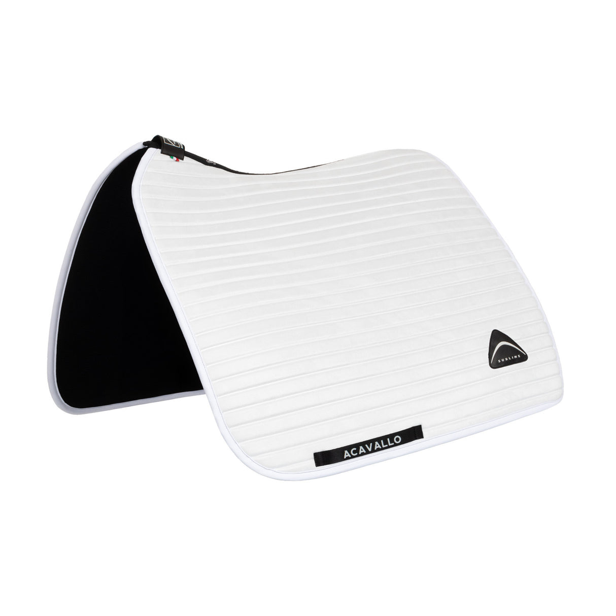 Sublime striped dressage saddle pad in technical fabric
