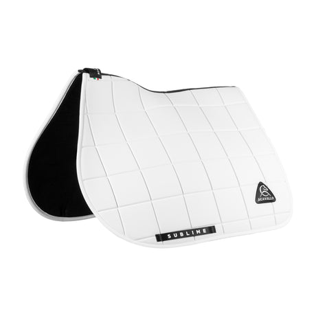 Acavallo Square Jumping Saddle Pad #colour_white