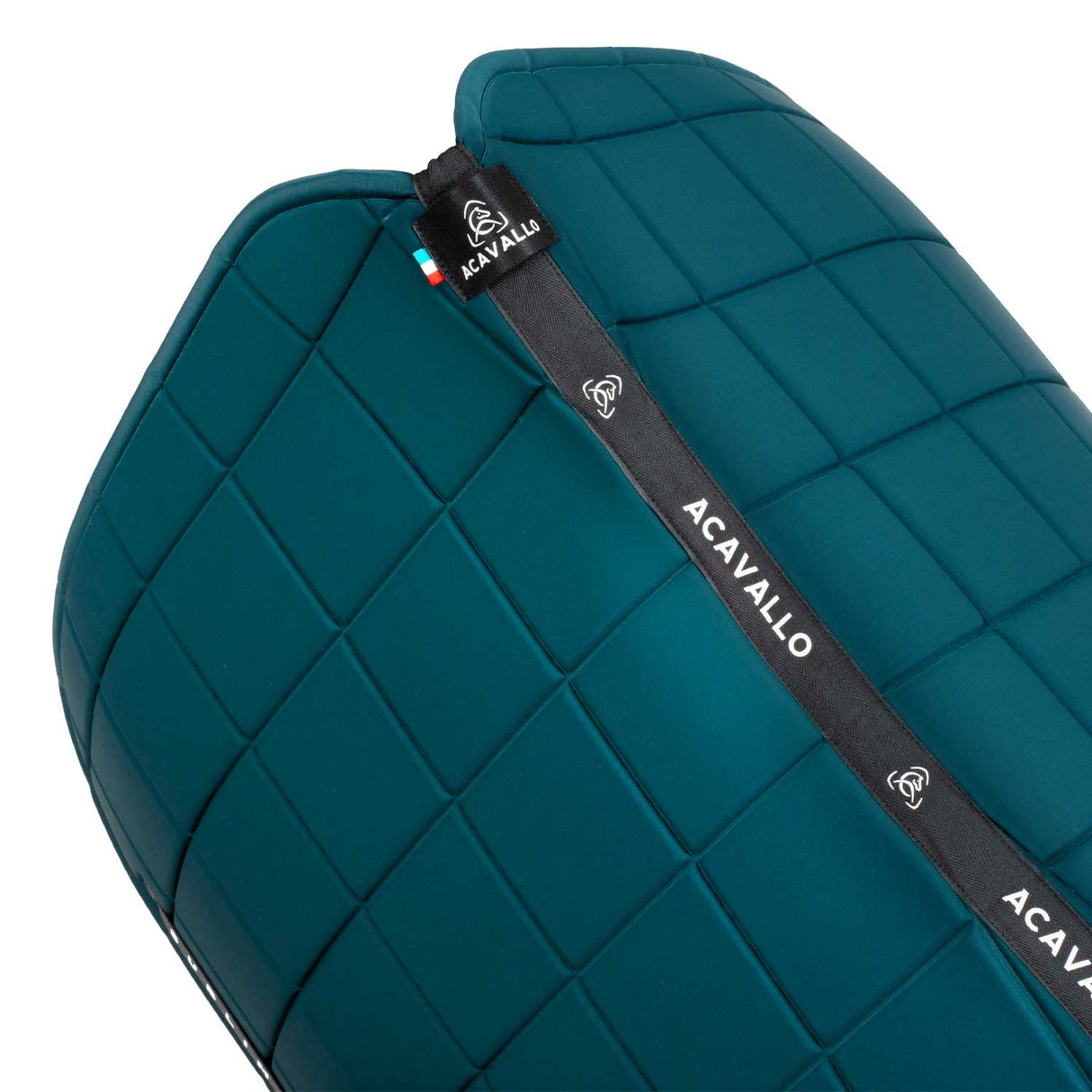 Acavallo Square Dressage Saddle Pad W/Square Back Corner #colour_green