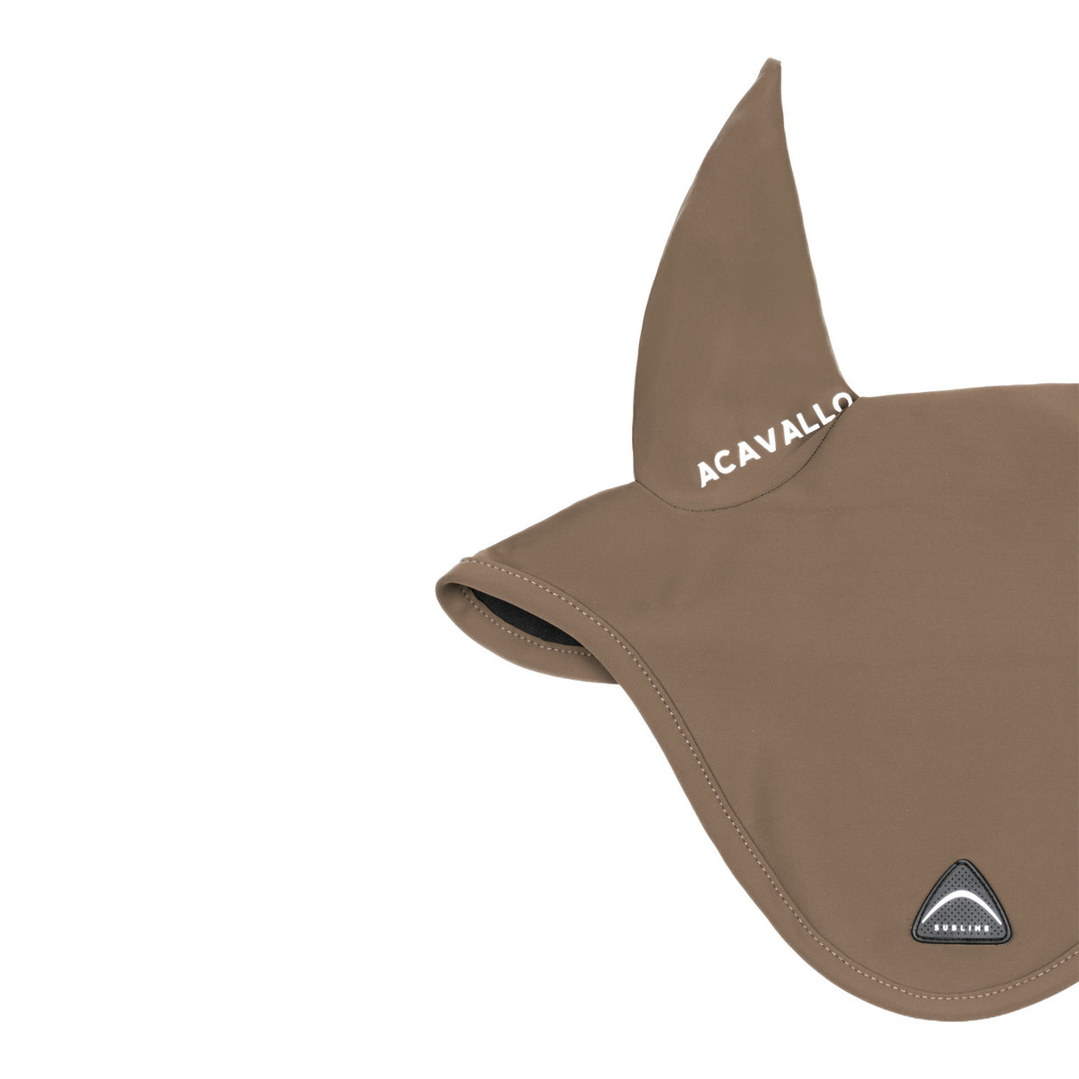 Sublime technical fabric fly veil with silicone logo patch