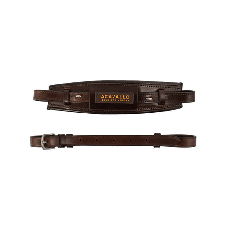Acavallo Hackamore Noseband Calfskin #colour_brown