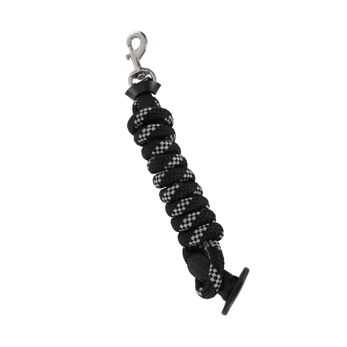 Braided lead rope leather ends