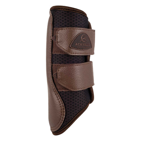Acavallo Front Brushing Boots Perforated Neoprene #colour_brown